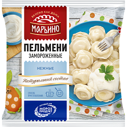«МАРЬИНО» нежные свинина и говядина пельмени